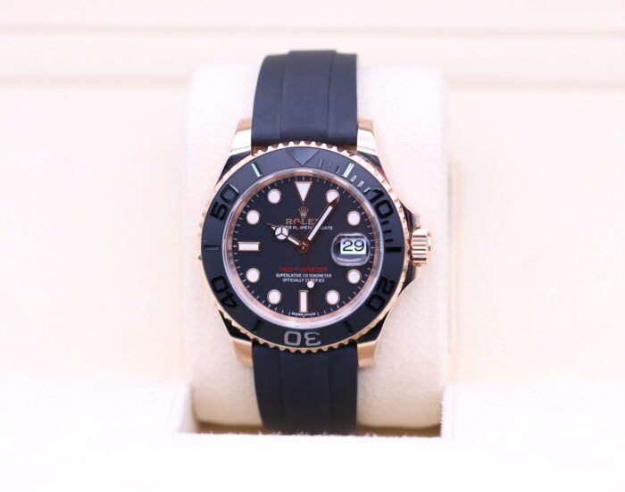 Rolex Yacht-Master 40 Rose Gold Black Dial 116655 – Box & Papers