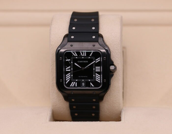 Cartier Santos De Cartier Large ADLC Black Dial 39.8 mm WSSA0039 – 2023 Complete Set