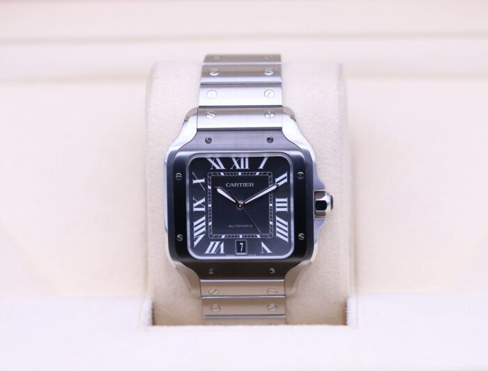 Cartier Santos De Cartier Large Grey Dial ADLC WSSA0037 – 2022 Box & Papers!